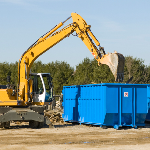 are there any restrictions on where a residential dumpster can be placed in Mc Gregor TX